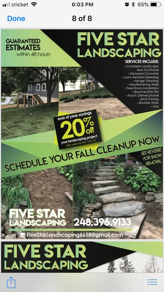 Reliable landscape design in Waterford Township, MI by Five Star Landscaping
