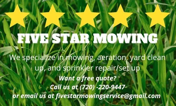 Five Star Mowing Logo