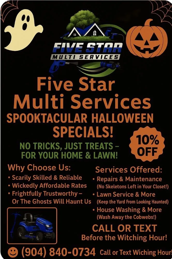 Affordable lawn mowing service for outdoor upgrades across Jacksonville, FL - Five Star Multi Services