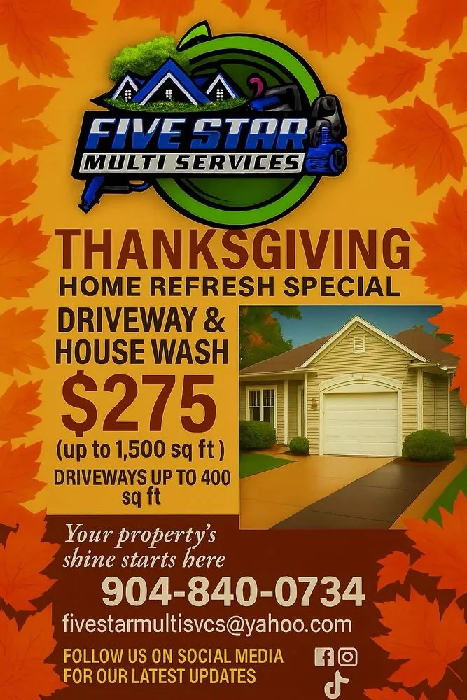 Reliable residential landscaping for residential properties across Jacksonville, FL - Five Star Multi Services