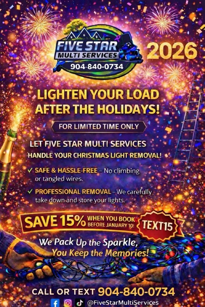 Expert lawn care service for outdoor upgrades across Jacksonville, FL - Five Star Multi Services