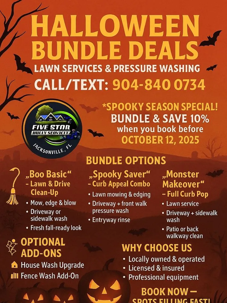 Local garden landscaping experts serving Jacksonville, FL - Five Star Multi Services