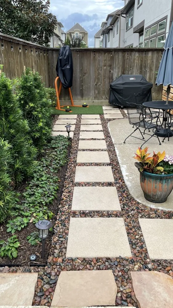 Custom lawn mowing service for beautiful yards in Houston, TX by FiveSTAR Landscape