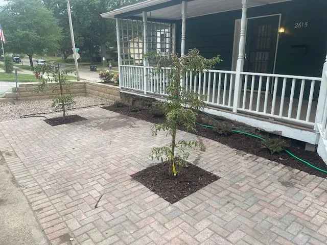 Custom landscaping services for residential properties in Iowa City, IA by Fix Fabrication