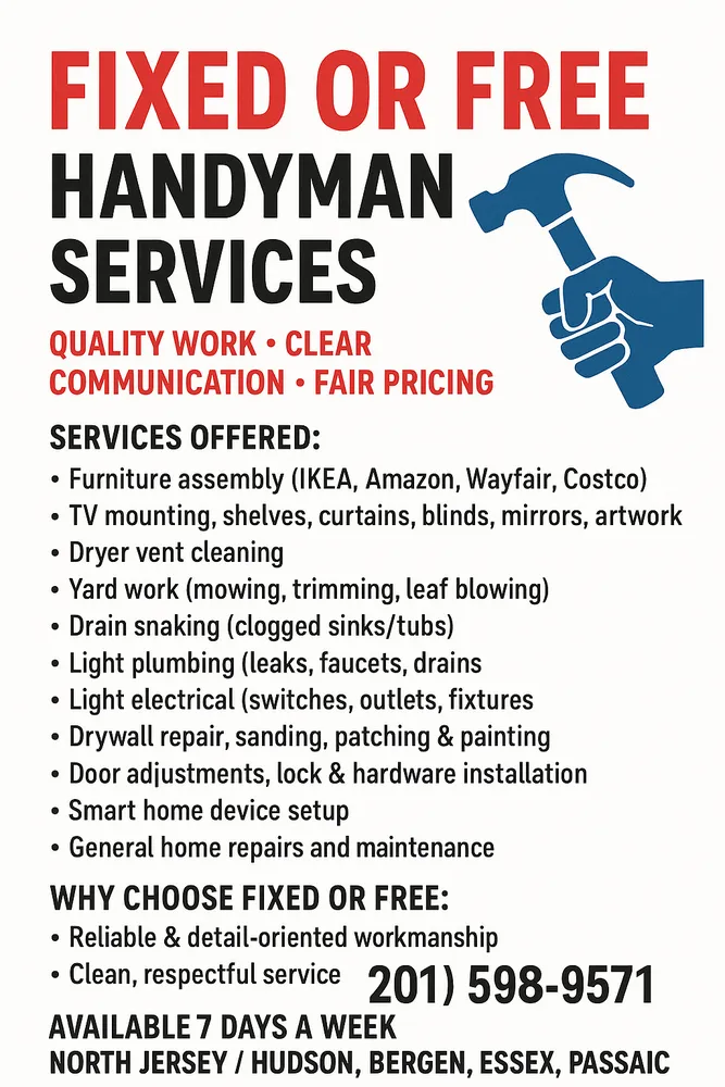 Trusted landscape design experts serving West New York, NJ - Fixed Or Free Services