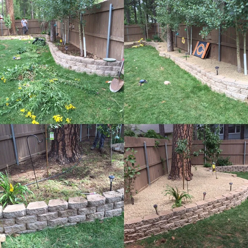 Expert lawn mowing service for outdoor upgrades in Flagstaff, AZ by Flag Landscaping & Christmas Decor