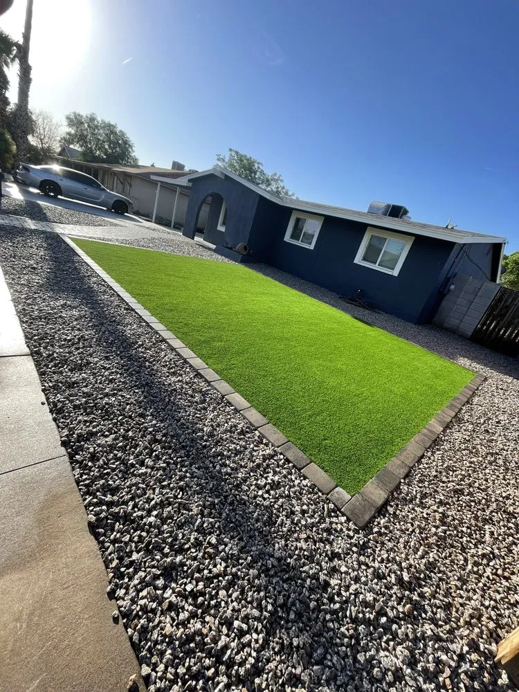 Affordable yard maintenance for residential properties in Peoria, AZ by Flaming Phoenix Landscaping