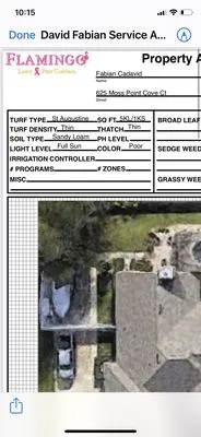 Flamingo Lawn and Pest Control Logo