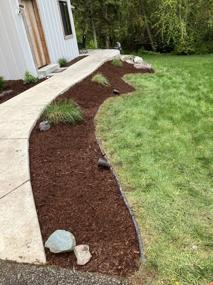 Custom outdoor landscaping in Kalispell, MT by Flathead Cut