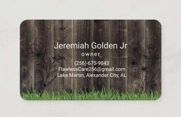 Flawless Lawn Care Service Logo