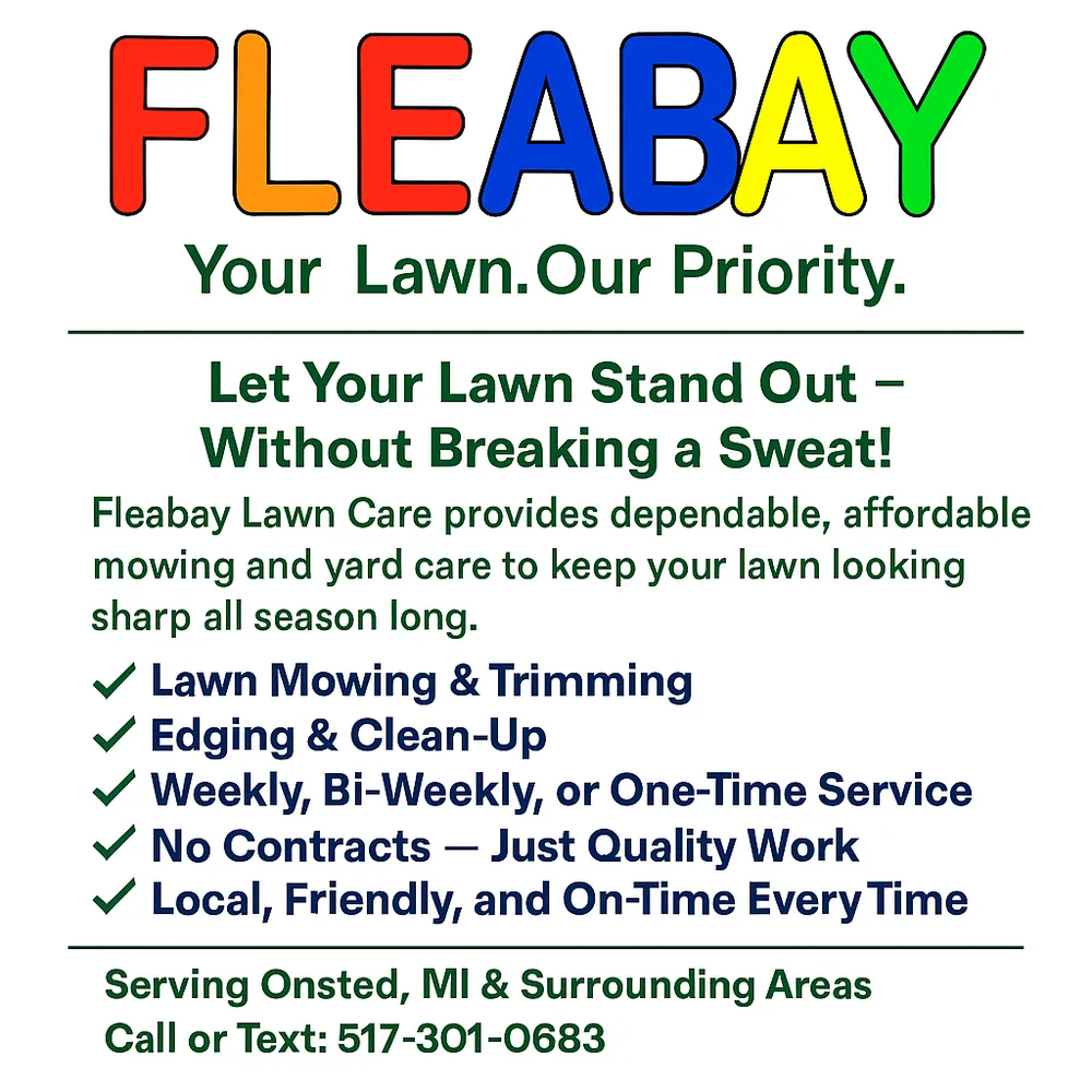 Expert outdoor landscaping near you in Onsted, MI by Fleabay Lawn Care