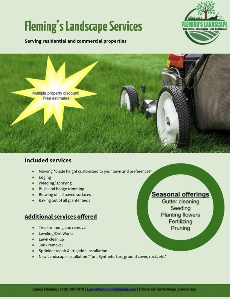 Top-rated yard maintenance in Clovis, CA by Fleming’s Landscape