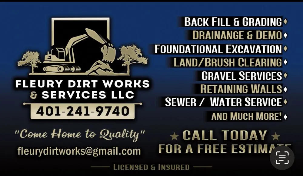 Local landscaping services experts serving Cumberland, RI - Fleury Dirt Works & Services