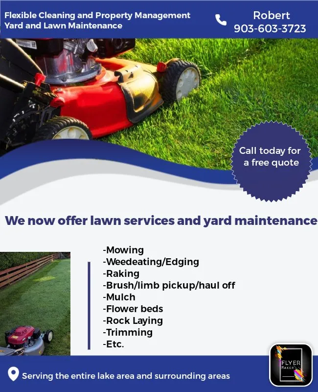 Local landscaping services in Addison, TX by Flexible Cleaning and Property Management