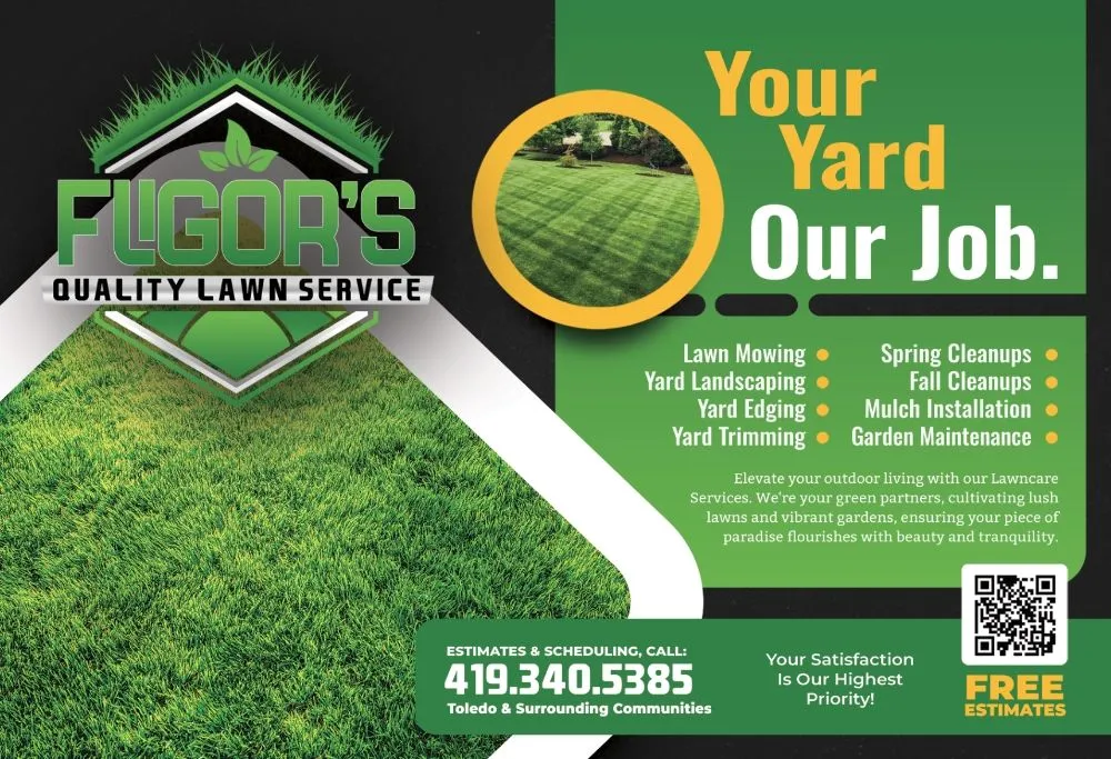 Local yard cleanup service for homes in Toledo, OH by Fligor's Quality Lawn Service