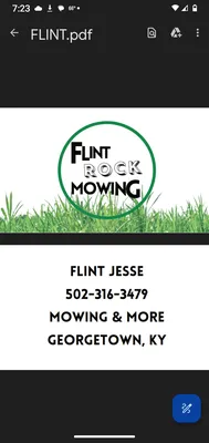 Flint Rock Mowing and More Logo
