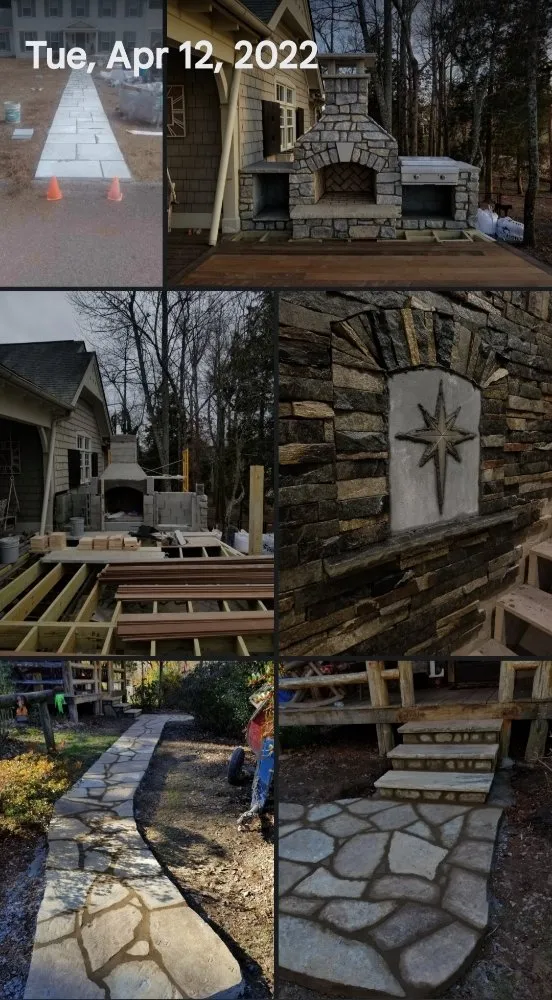 Affordable lawn mowing service with custom design in Knoxville, TN by Flintstones Masonry & Landscaping Design