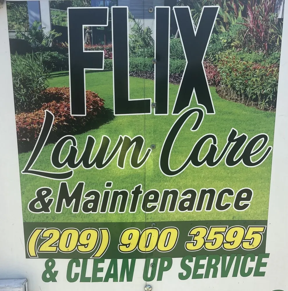 Reliable lawn care service for beautiful yards in Modesto, CA by Flix Lawn Care & Maintenance