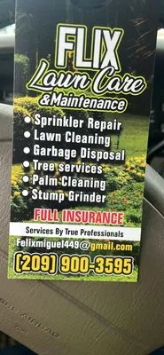 Flix Lawn Care & Maintenance Logo