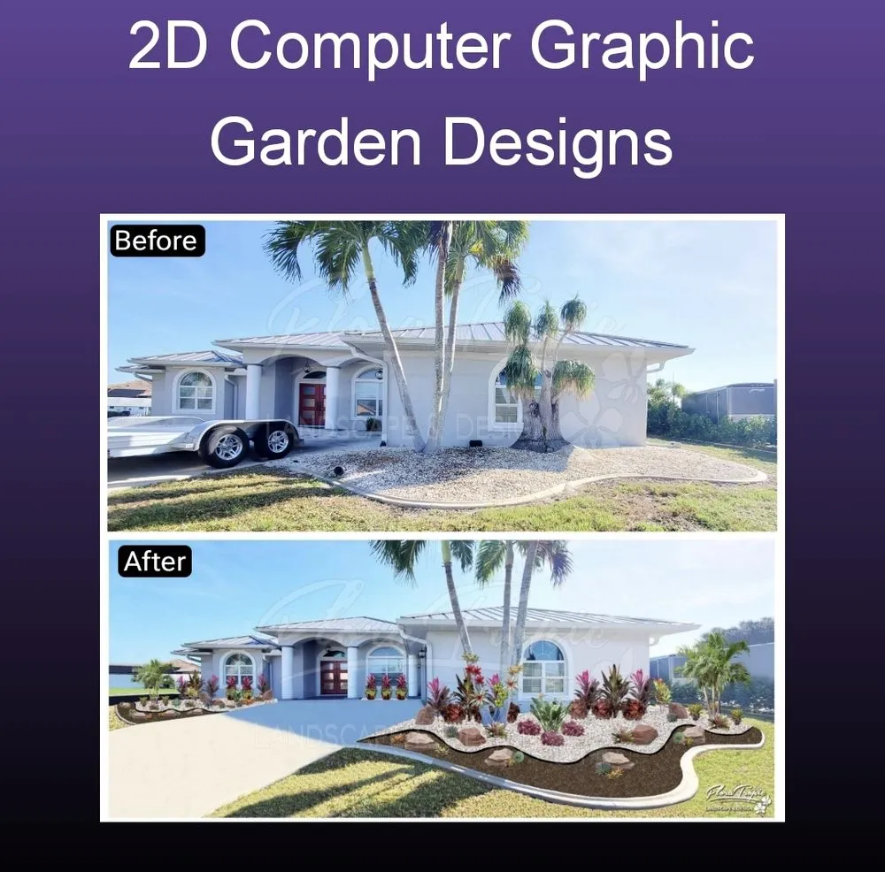 Custom outdoor landscaping with custom design in Port Charlotte, FL by Floratropic Landscape And Design