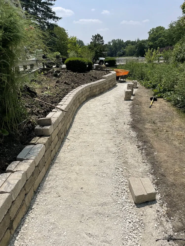 Professional outdoor landscaping in Harvard, IL by Florencio Lawn & Farm Services