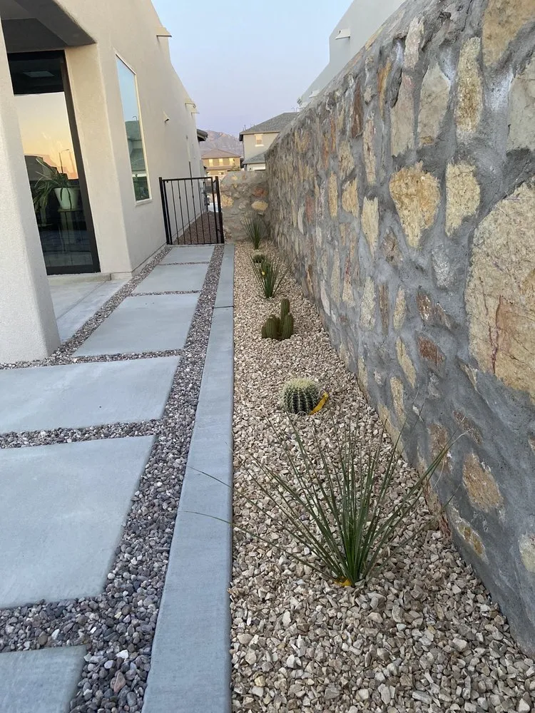 Custom lawn care service for beautiful yards in El Paso, TX by Flores Concrete & Landscaping
