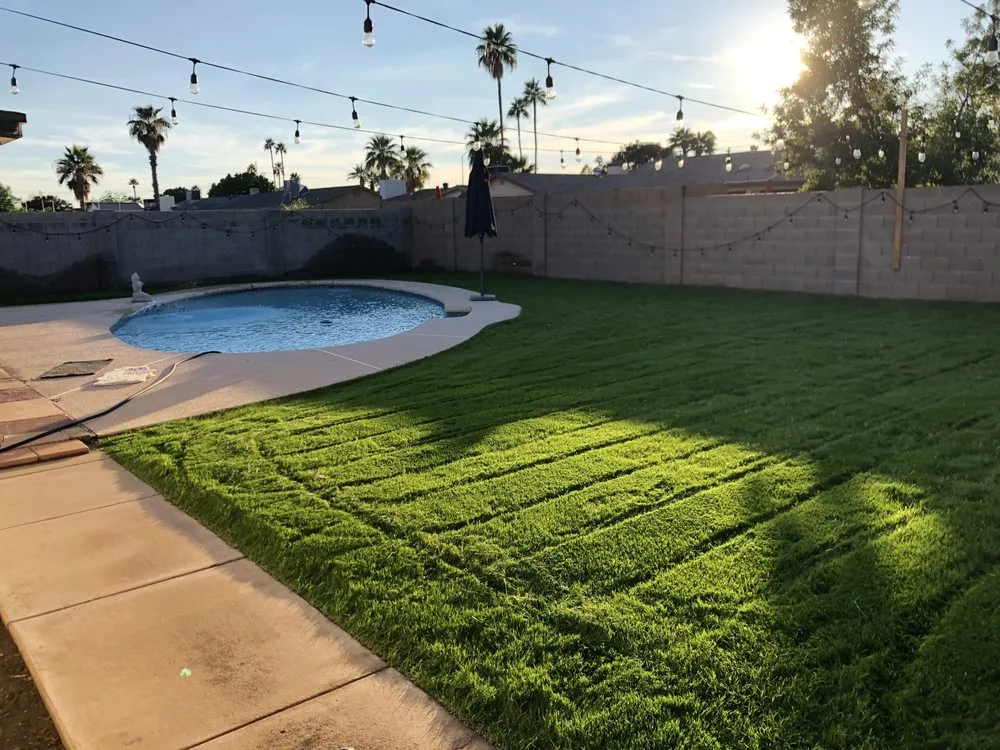 Professional lawn mowing service near you across Mesa, AZ - Flores Hardscape