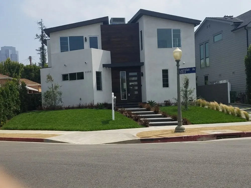 Custom lawn care service for beautiful yards in Los Angeles, CA by Flores Landscape and Construction