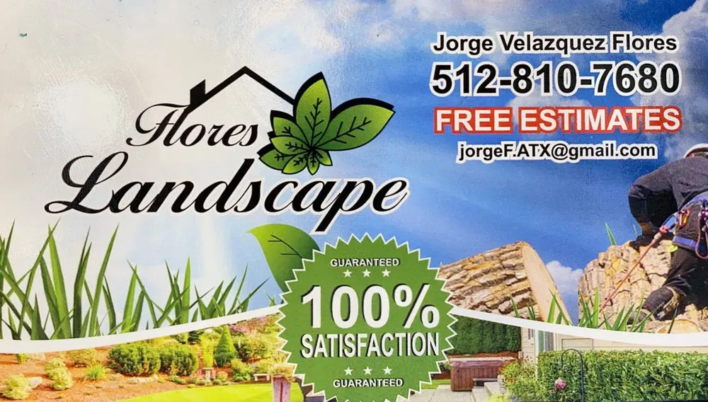 Reliable lawn mowing service in Manor, TX by Flores Landscape Services