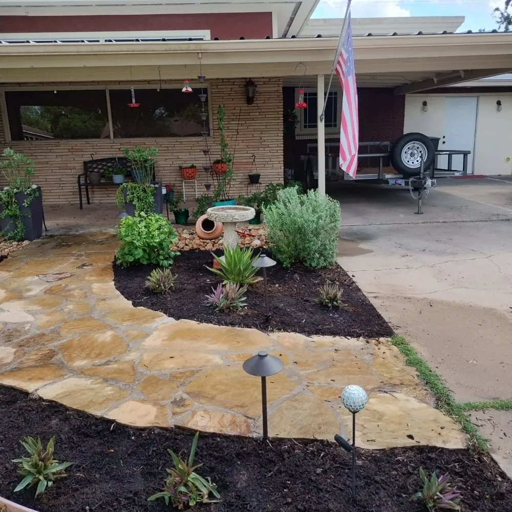 Custom landscape installation near you across Alice, TX - Flores Landscaping & Clean Up Services