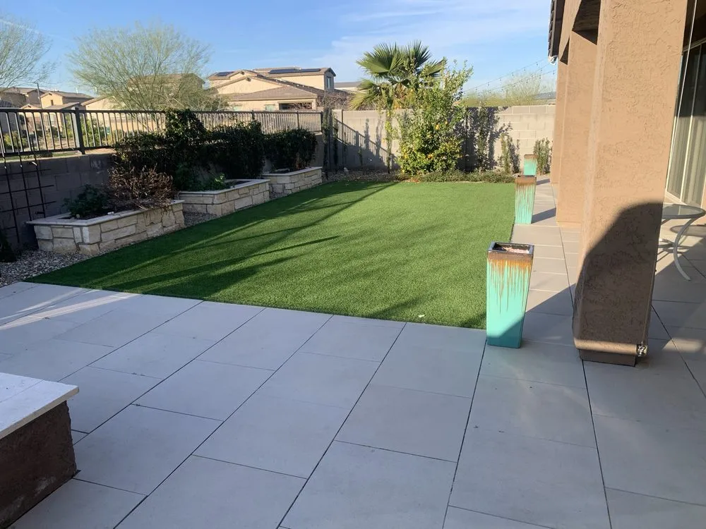 Affordable yard cleanup service for beautiful yards in Phoenix, AZ by Flores Landscaping & Mas