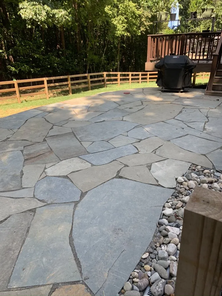 Professional landscape installation in Durham, NC by Flores Landscaping & Tree Service