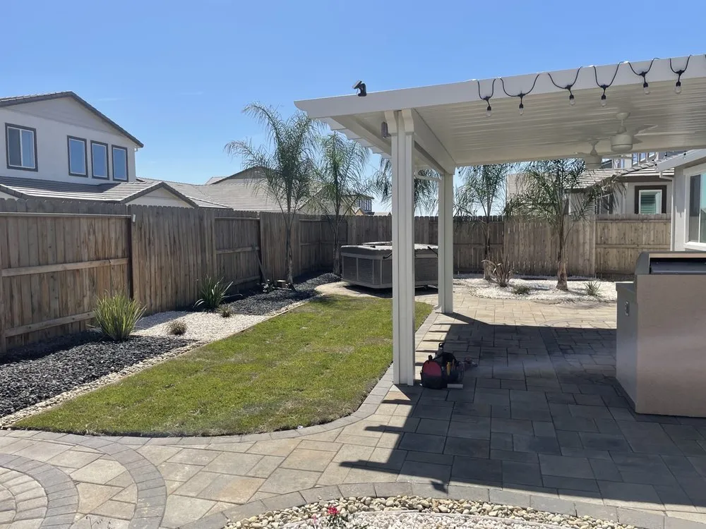 Professional lawn care service with custom design across Sacramento, CA - Flores Landscaping And Design