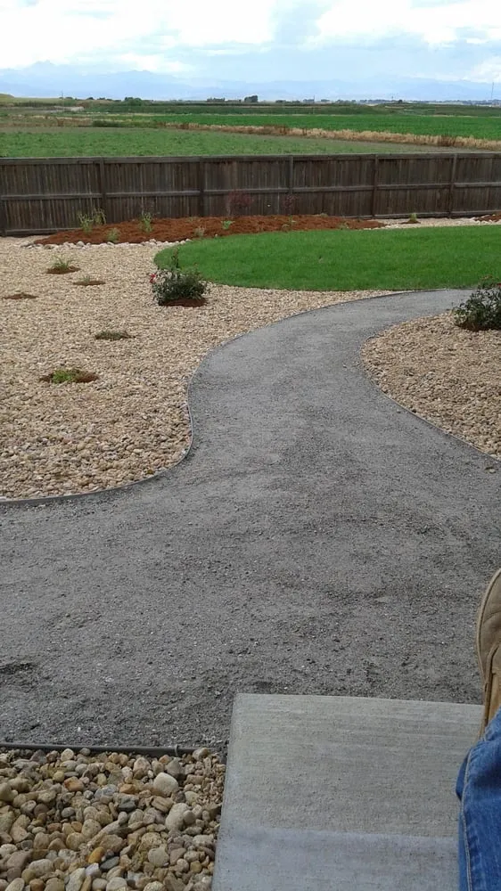 Custom landscape installation in Longmont, CO by Flores Landscaping and Maintenance