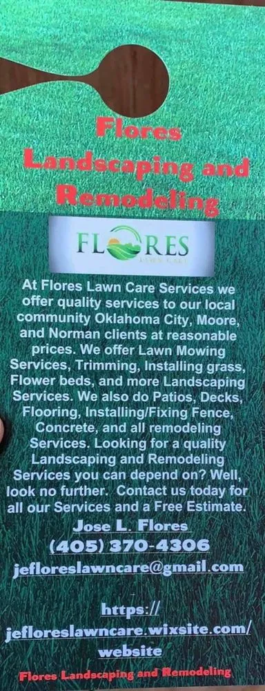 Professional landscape installation in Norman, OK - Flores Landscaping and Remodeling