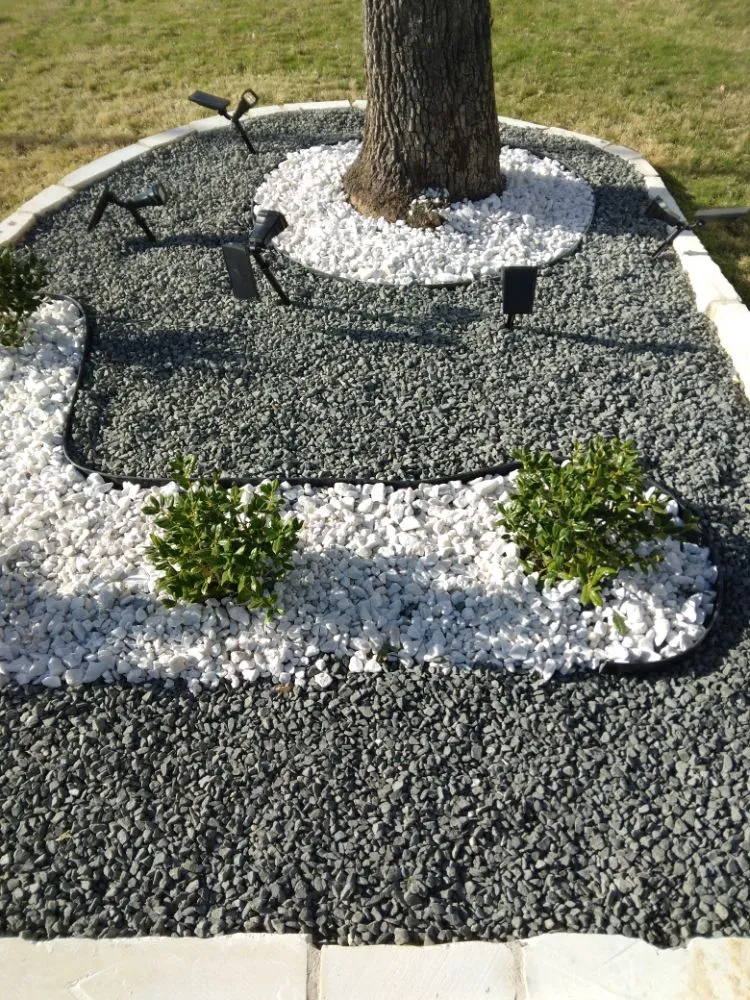 Custom landscape installation in Austin, TX by Flores Landscaping