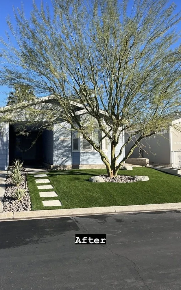 Reliable landscape design for beautiful yards in Bullhead City, AZ by Flores Landscaping