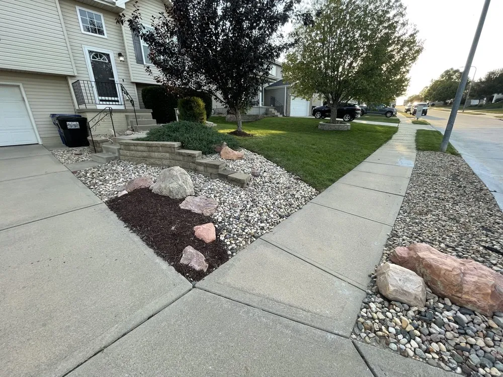 Professional landscape installation in Omaha, NE - Flores Landscaping