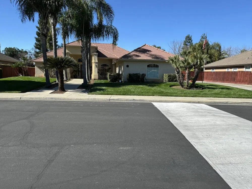 Trusted lawn mowing service with custom design in Visalia, CA by Flores Landscaping