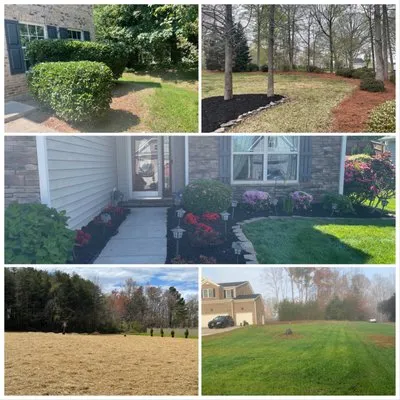 Flores lawn & landscaping Logo