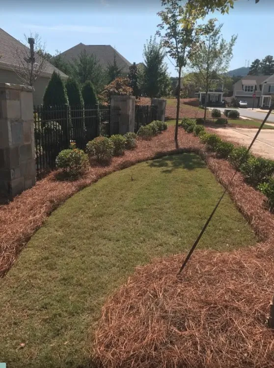 Professional yard maintenance with custom design across Smyrna, GA - Flores Strawing
