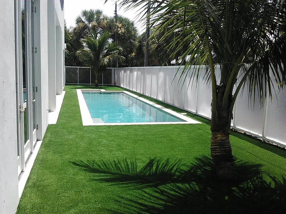 Custom lawn mowing service for outdoor upgrades across Deerfield Beach, FL - Florida Fake Grass, Inc