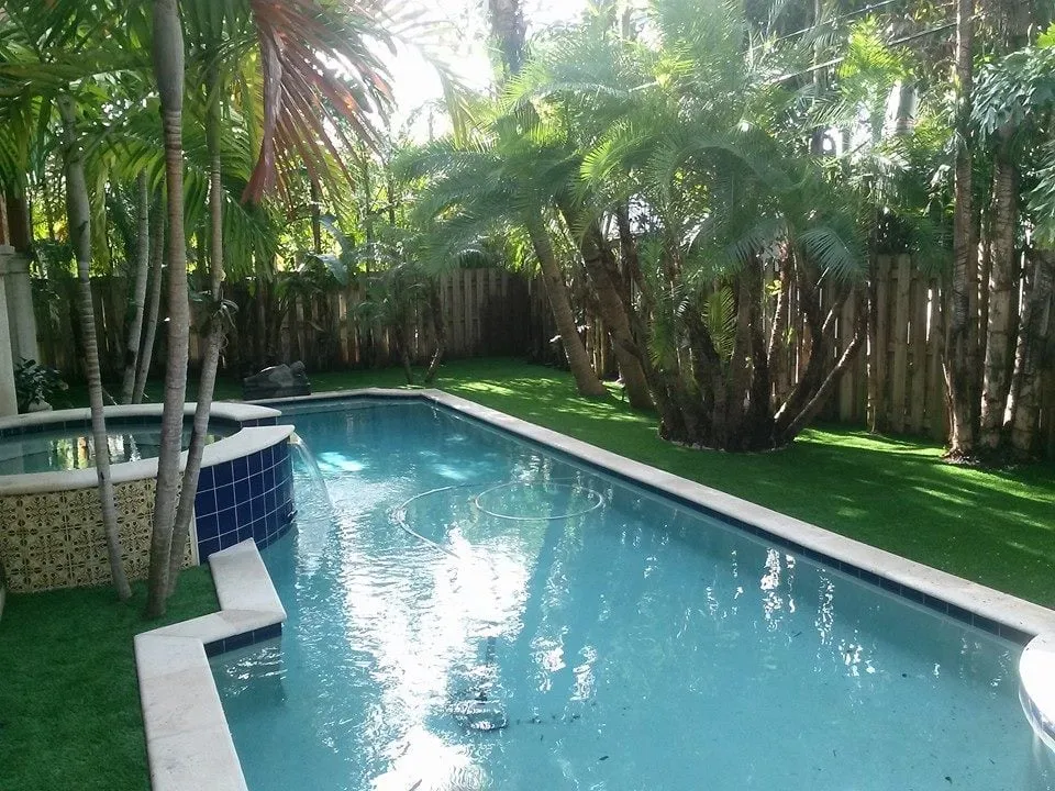 Local garden landscaping with custom design in Deerfield Beach, FL by Florida Fake Grass, Inc