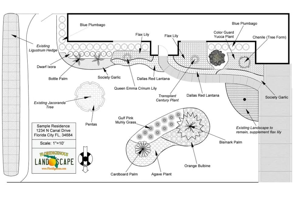 Custom landscaping services in St. Petersburg, FL by Floridigenous Landscape, Inc.
