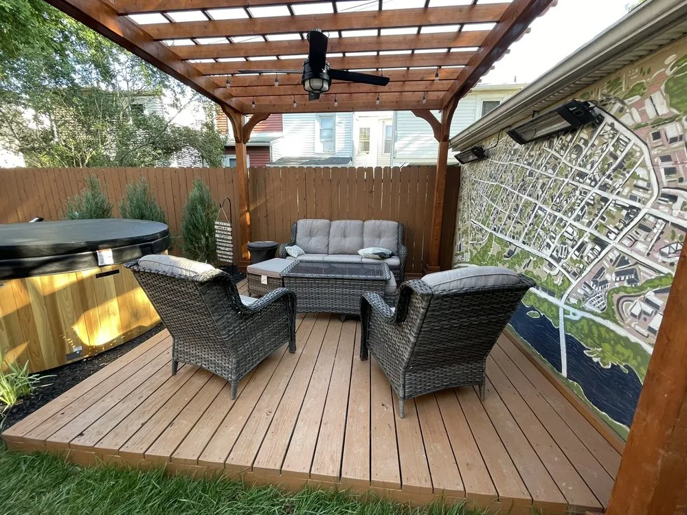 Professional lawn mowing service for outdoor upgrades in Phoenixville, PA by Flourishing Landscapes