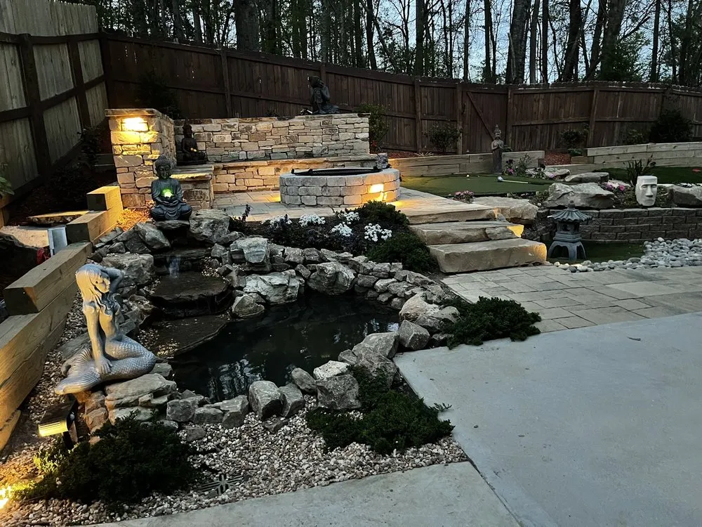 Trusted outdoor landscaping in Suwanee, GA by Flower Bed Creations And Landscape Design