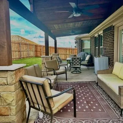 Professional outdoor landscaping in Highland Village, TX by Flower Mound Outdoor Services