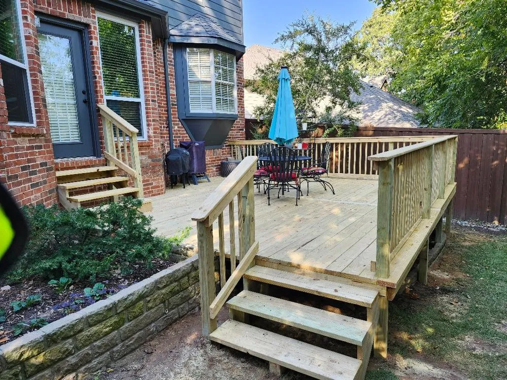 Professional residential landscaping with custom design in Highland Village, TX by Flower Mound Outdoor Services