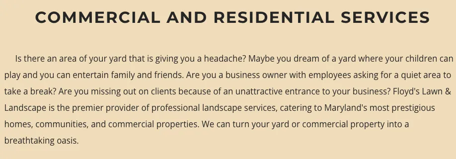 Professional landscape design experts serving White Marsh, MD - Floyd's Lawn & Landscape