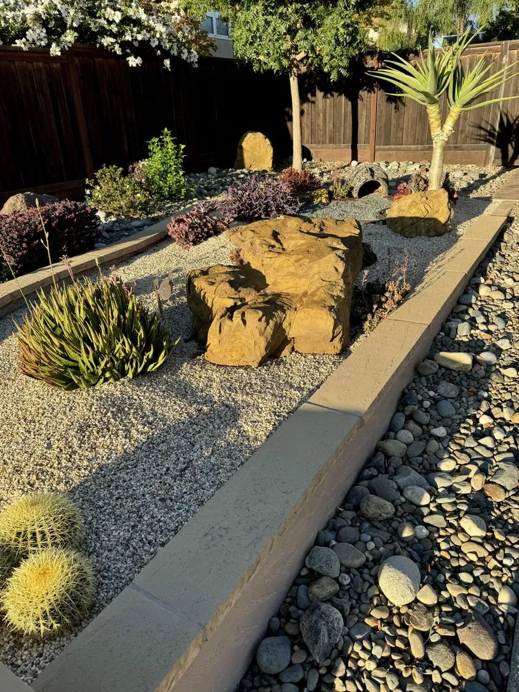 Top-rated landscape installation with custom design across Stockton, CA - Fluorescent Landscapes